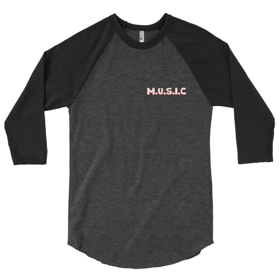 3/4 sleeve raglan shirt